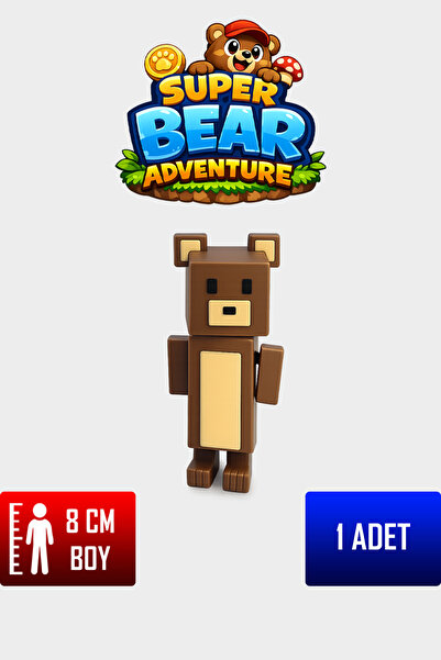 YAGLİZ Super Bear Adventures 3D Figür Süper Ayı Oyuncak