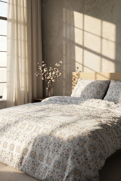 Menderes Home Cotton Collection Ranforce R Set de husă de pilotă pentru o per...