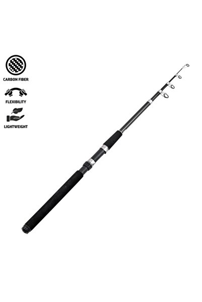 SAVEX Zeus Teleskopik Carbon Kamış 2.40 Mt (5-25 Atar)