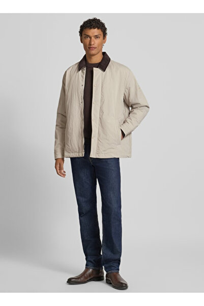 BOSS Ekru Erkek Oversize Ceket Leldon-zip_M_50555367