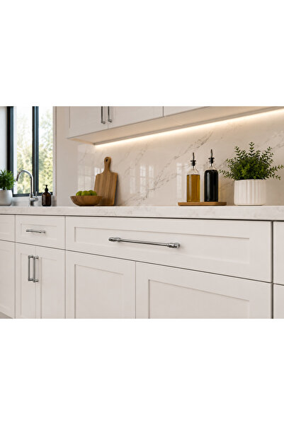Haskan Mızrak Kulp 160mm Krom. Dolap, Çekmece ve Mobilya için