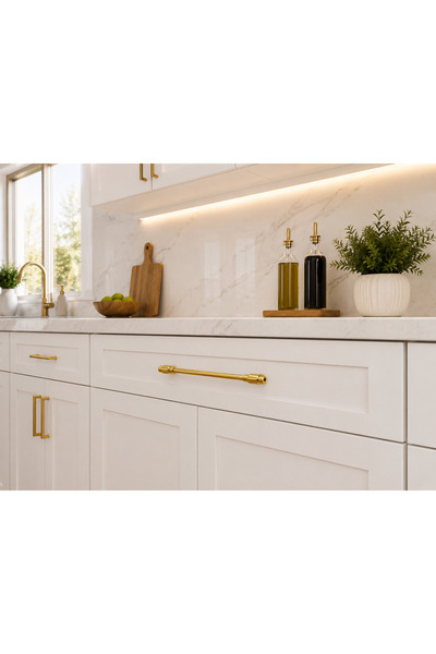 Haskan Mızrak Kulp 160mm Mat Altın. Dolap, Çekmece ve Mobilya