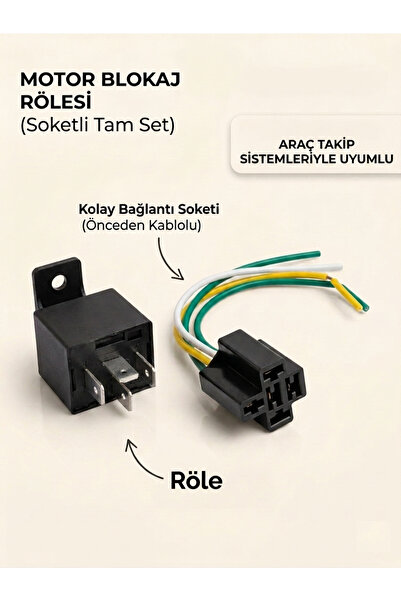 MK-900 Motor Blokaj Kiti ( Gps Araç Takip Cihazı Yakıt Kesici Röle ) - 12V