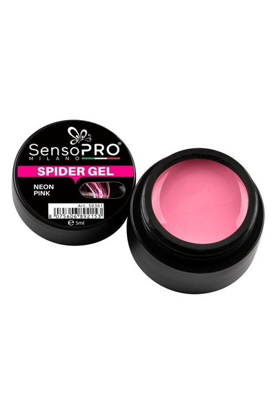 SensoPRO Milano Gel de curățare cu păianjen SensoPRO roz neon, 5 ml