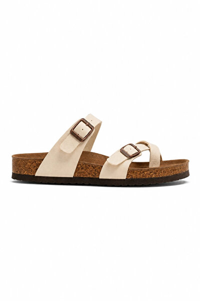 Sivarro Γυναικείες Παντόφλες Moderno Cross Strap - Μπεζ