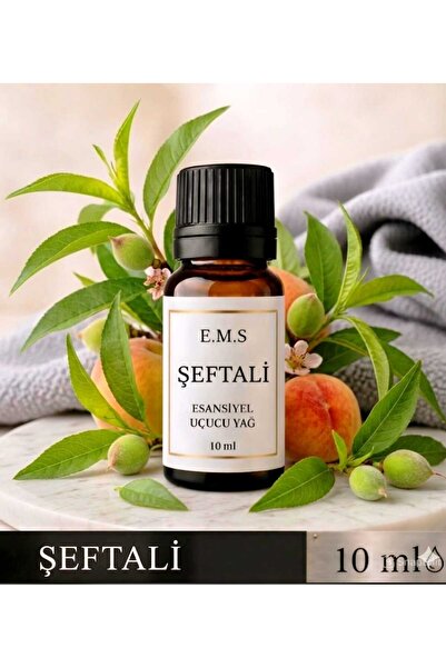 E.M.S AVM ŞEFTALİ Esansiyel Uçucu Yağ Buhurdanlık Yağı Difüzör Esansı Oda Kok...