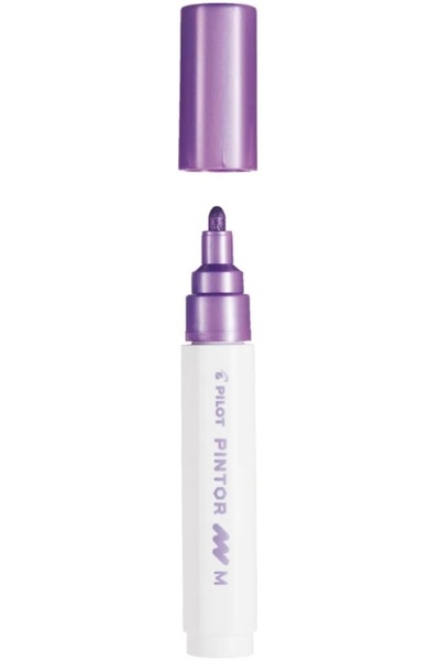 Pilot Marker cu vopsea metalică, vârf rotund M 1.4 mm, Violet