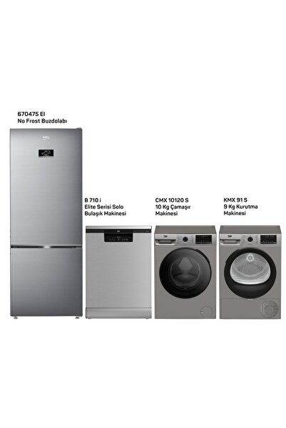 Beko 4 lü Gri Çeyiz Seti 6