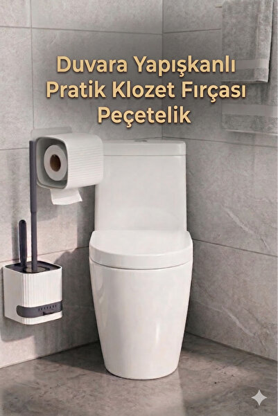 Citim 2 li set-Kendinden Yapışkanlı Tuvalet Kağıdı WC Kağıt Asacağı ve Banyo ...