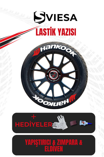 Sviesa Motosiklet ve Otomobil Araç 3D Oto Lastik Yazısı Sticker Arma Seti