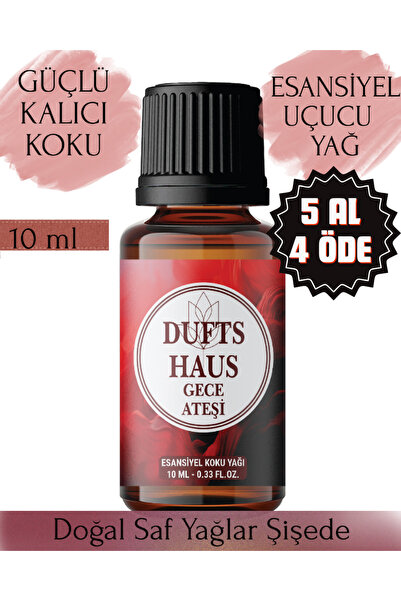 duftshaus Gece Ateşi Esansiyel Uçucu Yağ Buhurdanlık Yağı Difüzör Esansı Arom...