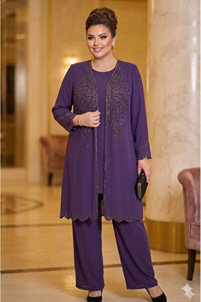 elma abone Plus Size Evening Dress Amazing Tunic Pants Suit