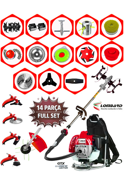 Italia L-s980 Turbo 10 In 1 Tread Type Weed Mower Scythe Soil Digging Acrobat Anchor Apparatus