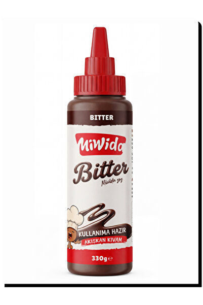 Miwida Bitter Çikolata Sos - Pratik Waffle, Pankek, Krep, Kruvasan ve Tatlı S...