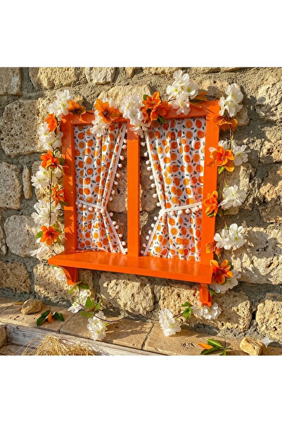 Home El yapımı ahşap dekoratif pencere,50×60cm,balkon bahçe dekoru için
