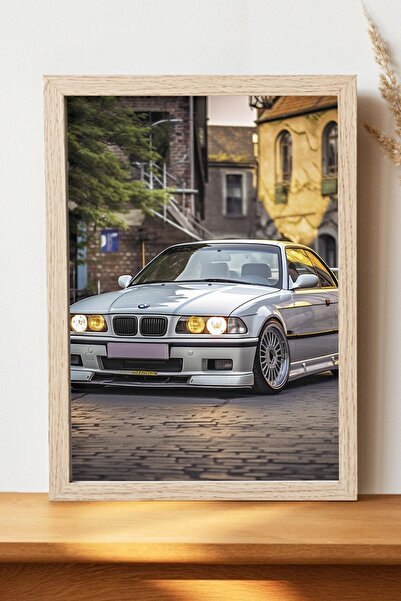 Luna Marissa Αφίσα BMW E30 - Αφίσα αυτοκινήτου από γυαλιστερό χαρτί χωρίς πλα...