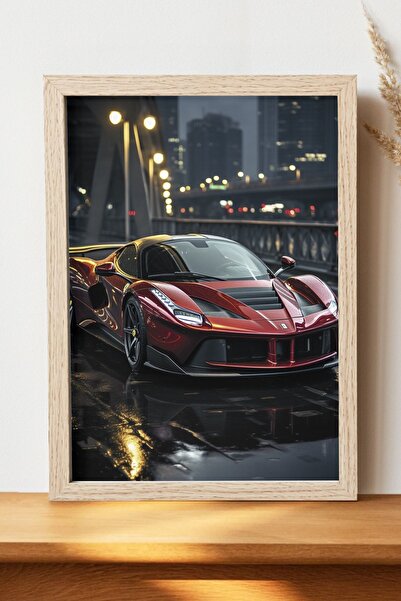 Luna Marissa Αφίσα Ferrari - Αφίσα αυτοκινήτου από γυαλιστερό χαρτί χωρίς πλα...