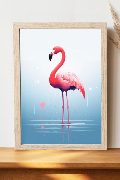 Luna Marissa Αφίσα Flamingo - Αφίσα τοίχου από γυαλιστερό χαρτί χωρίς πλαίσιο