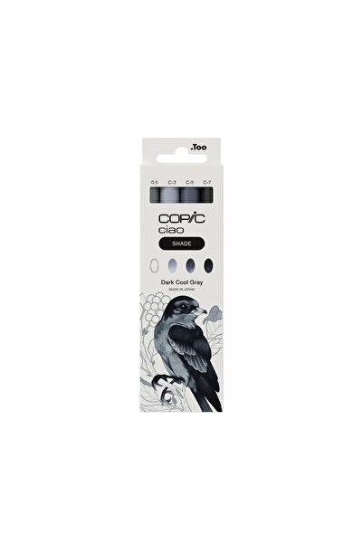 Copic CIAO SHADE SET, DARK COOL GRAY, 4 PCS