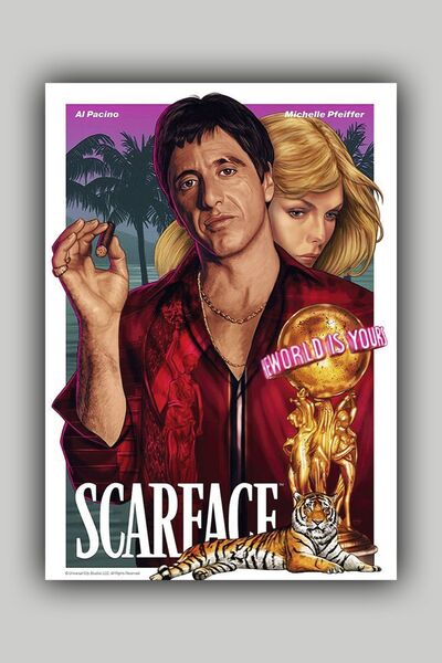 Luna Marissa Αφίσα ρετρό Scarface - Αφίσα τοίχου χωρίς πλαίσιο