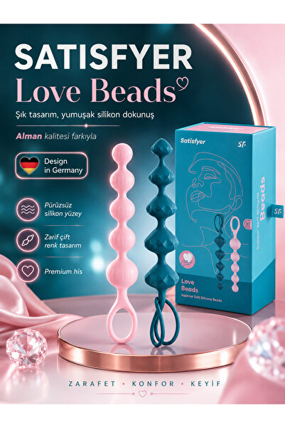 Love Beads İlişkiyi Kolaylaştıran Renkli Silikon Anal Toplar