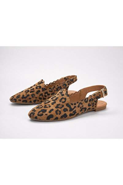PİERRO SHOES حذاء باليه نسائي كاجوال من الجلد الطبيعي مقطوع بالليزر ومفتوح من...