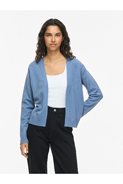 VILA Strickjacke VIRIL Kurzer offener