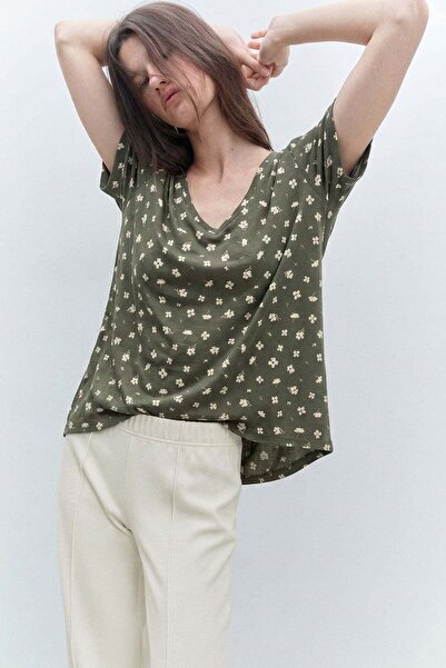 COTENCONCEPT Tricou cu decolteu în V basic amestec de viscoză
