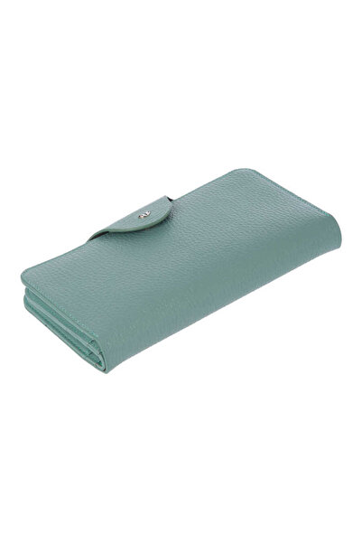 Tergan Blue Genuine Leather Women's Wallet - S1Cb00005767-R1Y