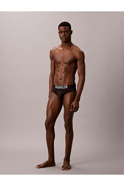 Calvin Klein Erkek Logo İmzalı Elastik Bel Bantlı Esnek Kumaş Siyah Boxer