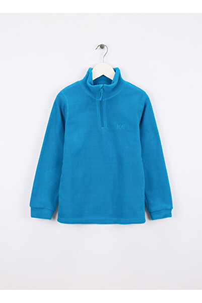 Helly Hansen Düz Mavi Kız Çocuk Polar Üst HH.14001-HELLY HANSEN JUNIOR RIDER