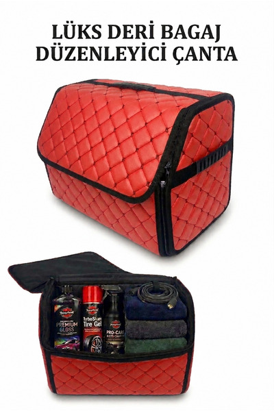 ECARTEKS PREMİUM QUALİTY CAR ACCESSORİES Oto Bagaj Düzenleyici Kapitone Deri ...