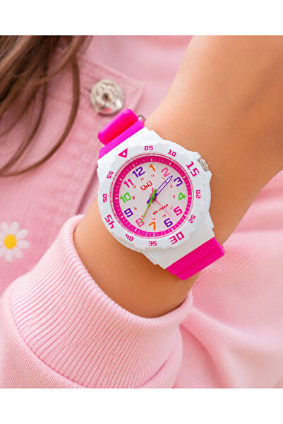 Q&Q Girl's Wristwatch 33mm Case 10 Atm Water Resistant Silicone Strap 2 Years...