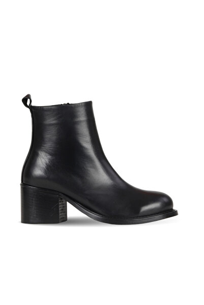 Bueno Shoes Black Leather Women's Heeled Boots 40Wb1401