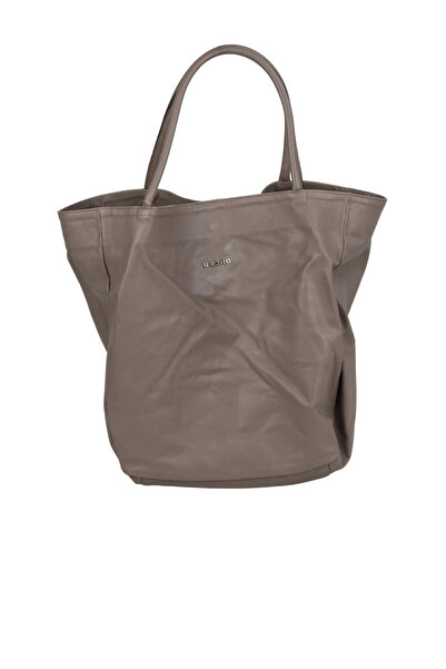 BUENO Grey leather women's shoulder bag 01wb0014