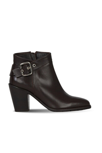 Bueno Shoes Brown Leather Women's Heeled Boots 33Wb9510