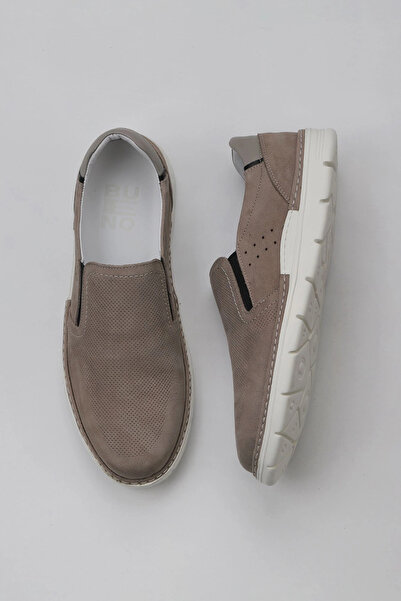 Bueno Shoes حذاء رجالي كاجوال مطبوع باللون الرمادي دانتي 07m1738e197