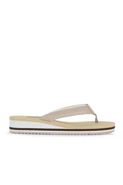 Bueno Shoes Flip-flops de damă bej moale și mat 26wt202135