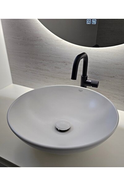 Turkuaz Cerastyle Zero 46 cm Tezgah Üstü Çanak Lavabo