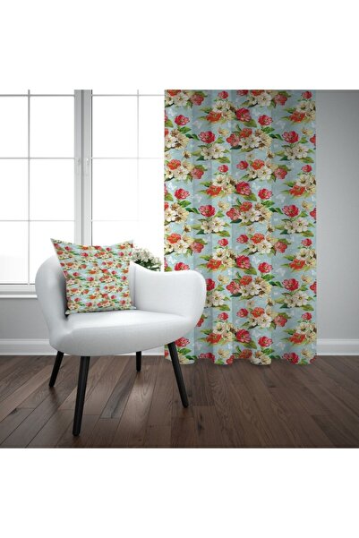 EVSEHOMES Flower Series 27 Kitchen Living Room And Living Room Background Cur...