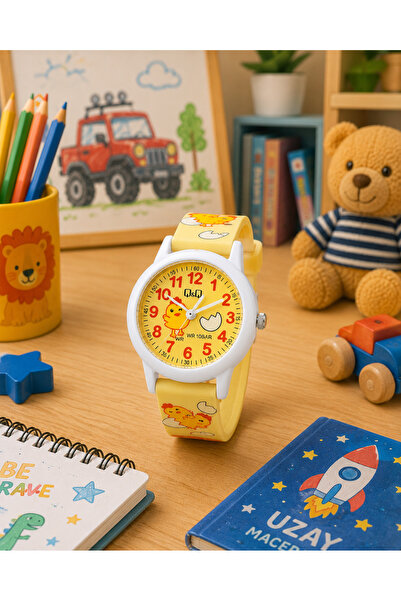 Q&Q 10 Atm Waterproof Boy's Wristwatch with Silicone Strap