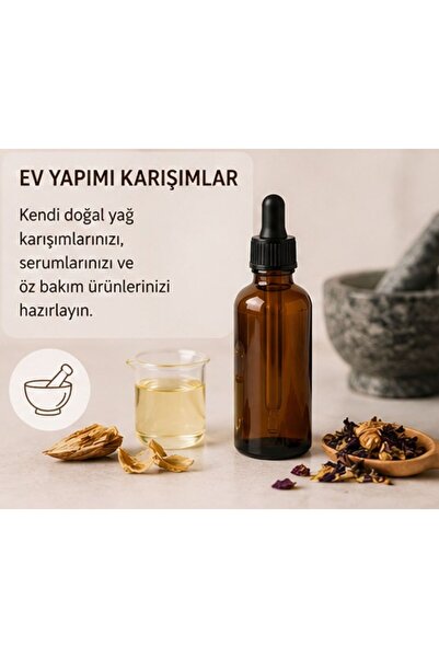 Kozpak Tekli Amber Cam Şişe Siyah Damlalıklı 100 ml (cc)