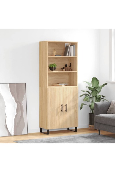 Concept Dulap înalt, stejar sonoma, 69,5x34x180 cm, lemn compozit