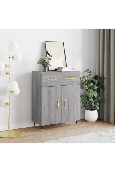 Concept Servantă, gri sonoma, 69,5x34x90 cm, lemn compozit