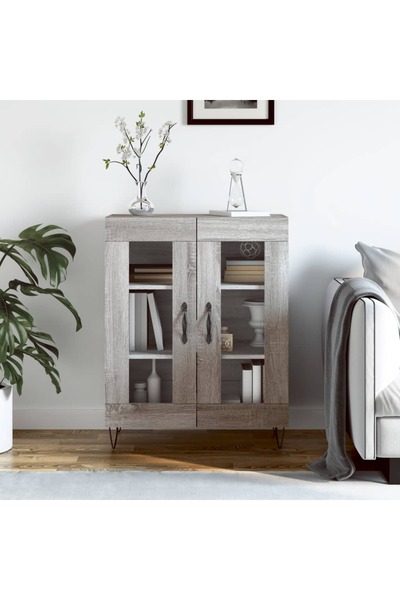 Concept Servantă, gri sonoma, 69,5x34x90 cm, lemn compozit