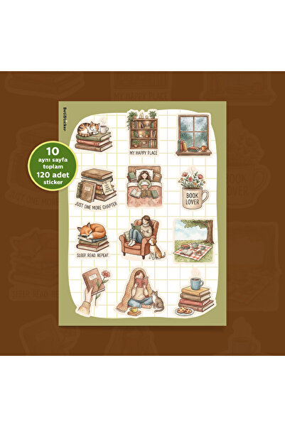 To Design Lab Book Sticker Set 11X15 cm 10 Same Pages Cozy Aesthetic |   Book...