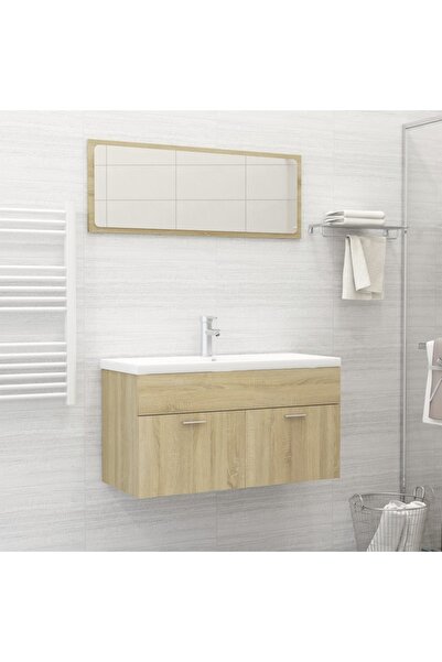 Concept Set mobilier baie, 2 piese, stejar Sonoma, PAL