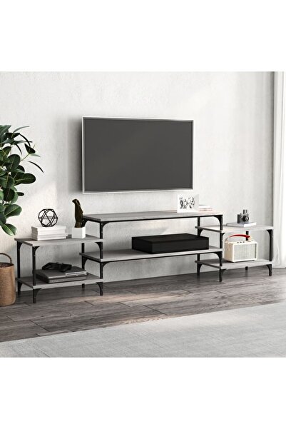 Concept Dulap TV, gri sonoma, 197x35x52 cm, lemn prelucrat