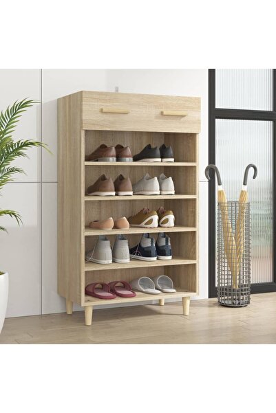 Concept Pantofar, stejar sonoma, 60x35x105 cm, lemn compozit