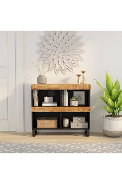 Concept Dulap lateral, 85x33x75 cm, lemn masiv de mango